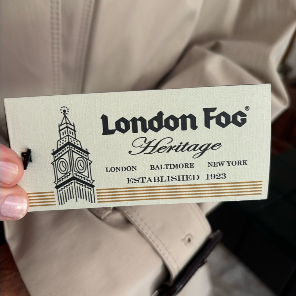 London fog rain coat